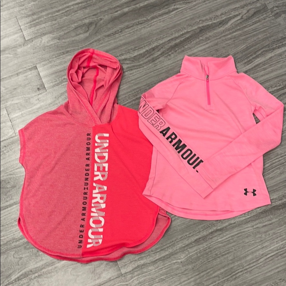 Under Armour lot 2 shirts sz YSM (8) NWOT!